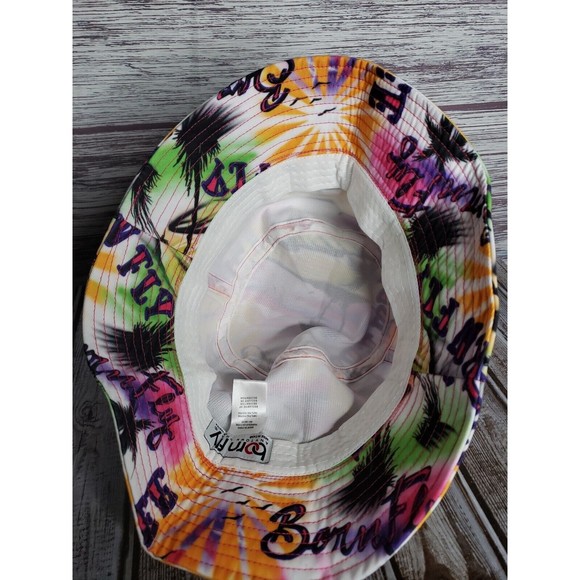 Born Fly Unisex Multicolor Bucket Hat MSRP $32, L/XL, Palm Tree, Grafitti, Sun - Picture 3 of 4